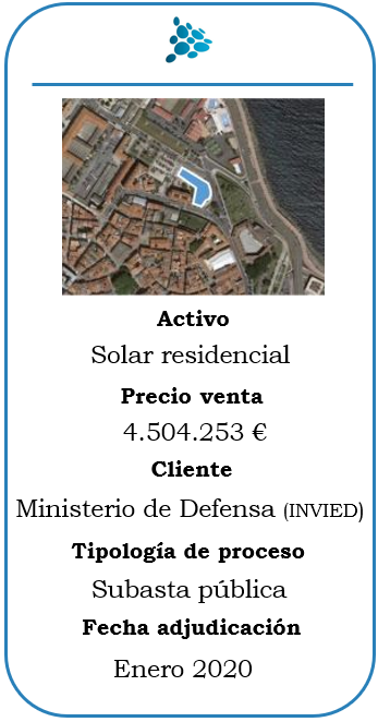 Subasta de solar residencial en A Coruña