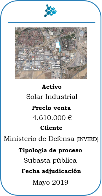 Subasta de solar industrial en Madrid
