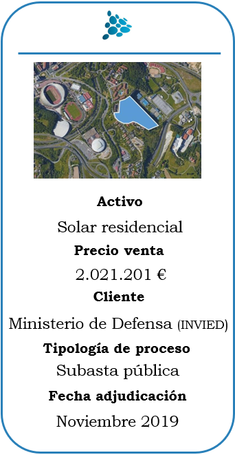 Subasta solar residencial en San Sebastián