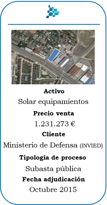 Subasta solar equipamientos en Zaragoza