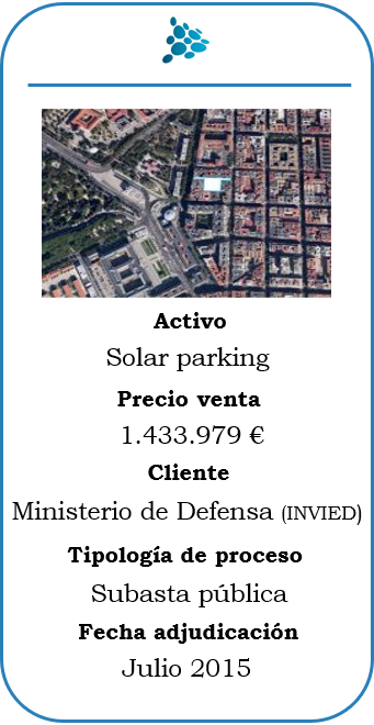 Subasta solar parking en Madrid