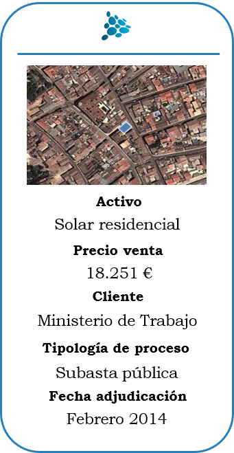 Subasta solar residencial en Toledo