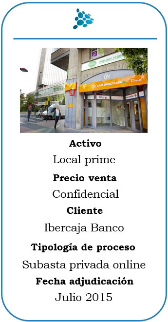 Subasta local prime en Zaragoza