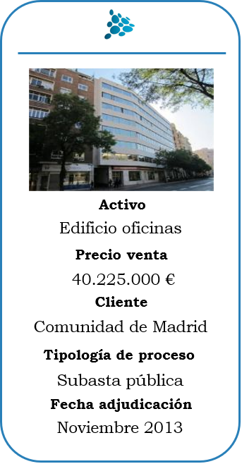 Subasta edificio oficinas en Madrid